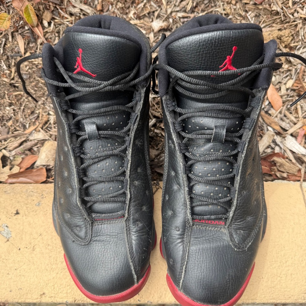 Jordan 13 Retro Dirty Bred Mens Size 11 Black Gym Red Basketball Shoes